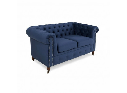 Designer 2-Sëtzer Textil Sofas Couchen Nei Chesterfield Couch Polster