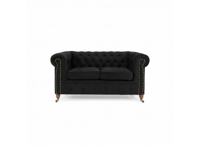 Sofa 2 Sëtz Design Sofen Polster Couchen Textil Relax Modern Zweisëtzer Nei