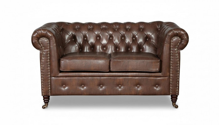 Sofa 2 Sëtzer Design Sofas Polster Modern Sëtz Stoff Zweisëtzer Lieder Nei