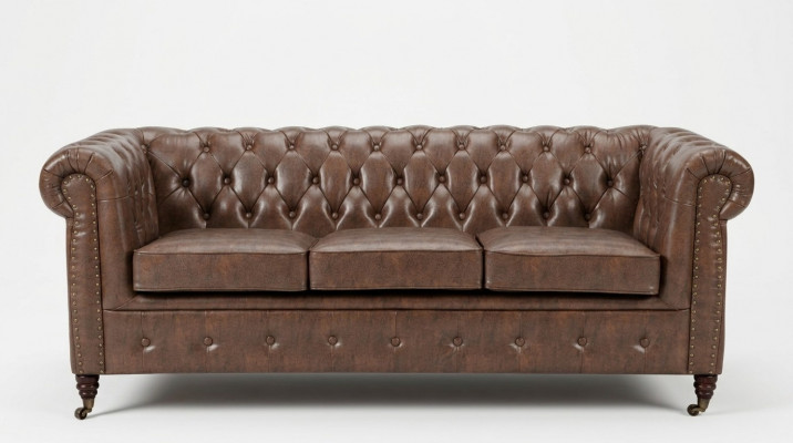 Designer Chesterfield Sofagarnitur Sofa Couch Polsterset 3+2+1 Sëtz.
