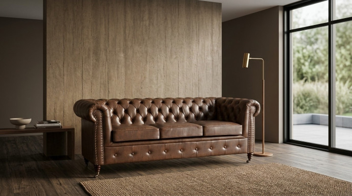 Chesterfield Kanapee Setztverkleedung Sofa Canapé Polster 3 2 Sëtz Lieder Sofasen Stoff Neien
