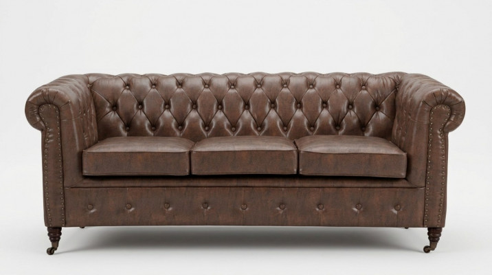 Chesterfield Kanapee Setztverkleedung Sofa Canapé Polster 3 2 Sëtz Lieder Sofasen Stoff Neien