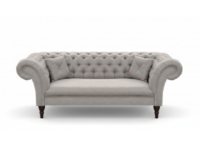 3-Sëtzer Couch Polster Sofa Chesterfield Couechen Dräisëtzer Kënschtlecher Lieder