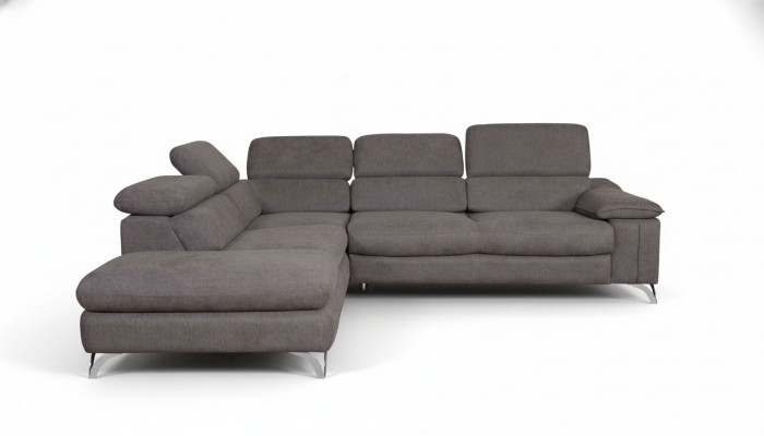 Design Ecksofa L-Form Bettfunktion Couch Lieder Textil Sofa Multifunktion