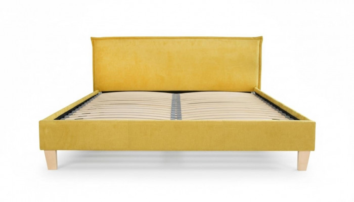 Duebelbett, Bett, Better, Këssen, Schlofkummer, Bettkëscht, Bestietnes, Giel Textil, Stoff.