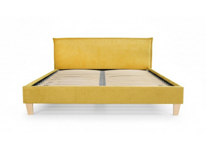 Duebelbett, Bett, Better, Këssen, Schlofkummer, Bettkëscht, Bestietnes, Giel Textil, Stoff.