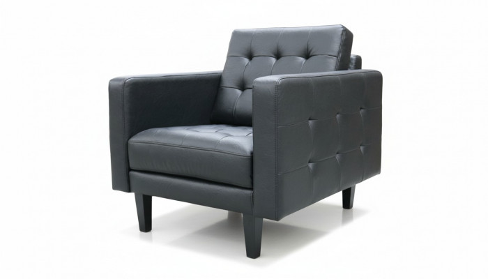 Sessel Club Lounge Designer Lehnstull Polstersofa 1 Sëtzer Fernsehleder