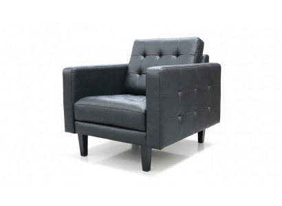 Sessel Club Lounge Designer Lehnstull Polstersofa 1 Sëtzer Fernsehleder