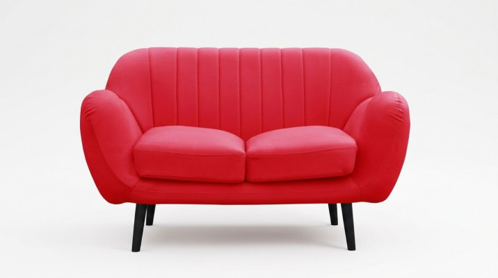 Sofa 2-Sëtz Design Sofas Modern Polstersëtzer Stoff Sëtz Zweisëtzer Lieder Nei