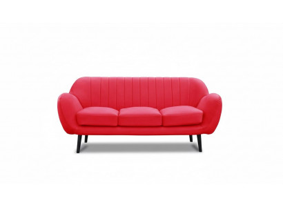 Dreiplazeg Canapé Polster Design Sofa 3er-Sëtz Sofen Zëmmer Rout Luxus Canapéen