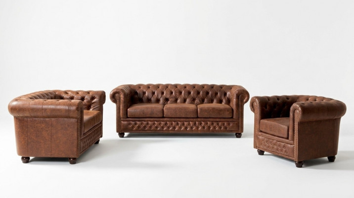 Canapé-Set 3+2+1 Sëtzer Set Relax Design Canapéë Polster Couchen Lieder.
