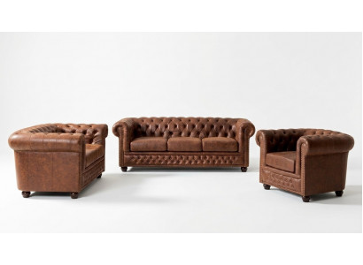 Canapé-Set 3+2+1 Sëtzer Set Relax Design Canapéë Polster Couchen Lieder.