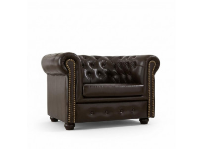 Chesterfield Fauteuil Fernseh Canapé 1-Sëtzer Sofa Lieder Stoff Canapéen Polsteren