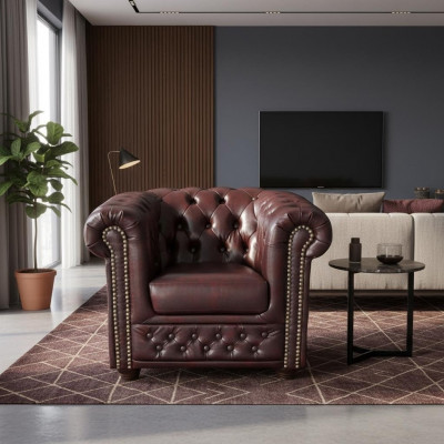 Chesterfield Fauteuil Fernsehcouch 1-Sëtz Sofa Stoff Textil Couchen Polster