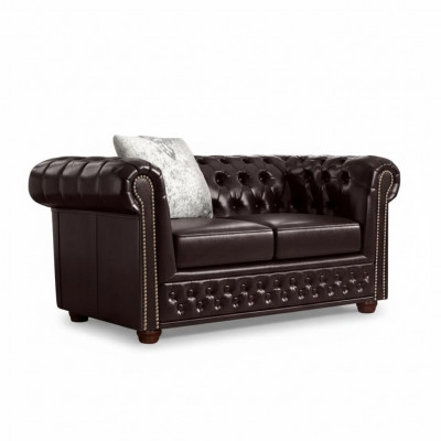 Chesterfield Sofagarnitur 2+1 Sëtzer Design Couch Polstersofae Modern