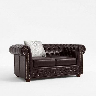 Design Canapé Zweisëtzer Couch Chesterfield Polster Set Garnitur Lieder Textil Nei