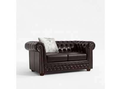 Design Canapé Zweisëtzer Couch Chesterfield Polster Set Garnitur Lieder Textil Nei