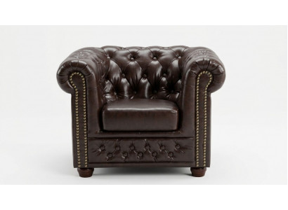 Chesterfield Fotell Télévisiouns-Couch 1-Sëtz Sofa Textil Lieder Couchemiwwel Polsterung