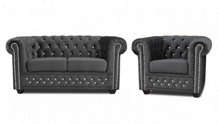 Sofasett 2+1 Sëtzer Sofa Sëtz Couch Polster Garnitur Modern Couchen Nei