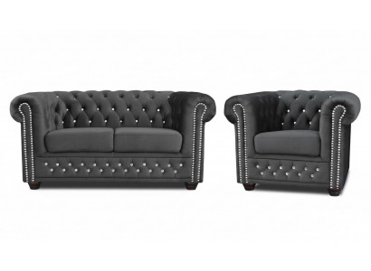 Sofasett 2+1 Sëtzer Sofa Sëtz Couch Polster Garnitur Modern Couchen Nei