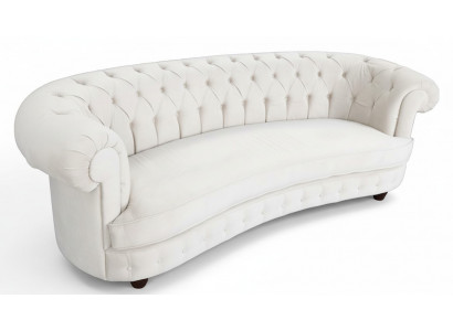 Chesterfield 3 Sëtzer Designer Polster Couch Sofa Sofae Couchen Textil Stoff Neit