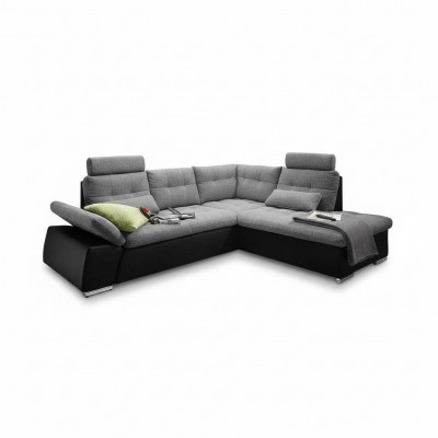 Eckcouch L-Form Sofa Couchen Design Polster Modern Lieder Textil Bettfunktioun