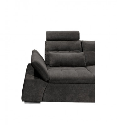 Ecksofa L-Form Sofa Canapé Design Polster Modern Textil Schlofffunktioun Stoff