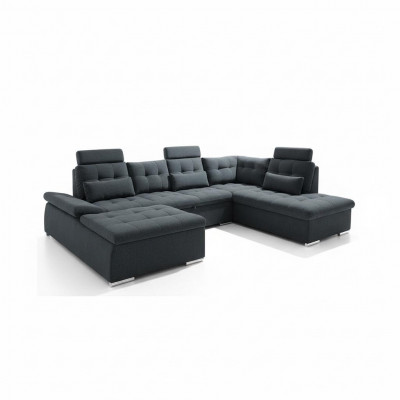 Eckcouch U-Form Couch Wunnlandschaft Garnitur Polster Schlofffunktion Schloffcouch