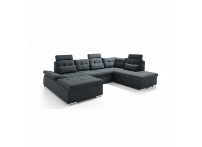 Eckcouch U-Form Couch Wunnlandschaft Garnitur Polster Schlofffunktion Schloffcouch