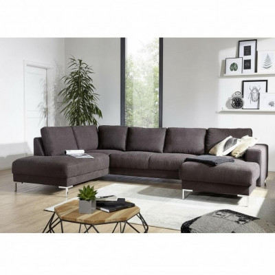 Wunnlandschaft Ecksofa U-Form Couch Sëtz Polster Set Garnitur Modern