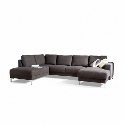 Wunnlandschaft Ecksofa U-Form Couch Sëtz Polster Set Garnitur Modern