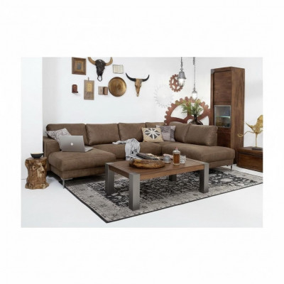 Eck Ecksofa U-Form Wunnlandschaft Sofa Couch Polster Garnitur Vintage