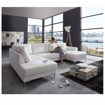 Canapé Canapé Polster Garnitur Living Landschaft Design Ecksofa Lieder U Form