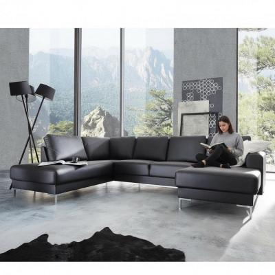 Ecksofa Sofa Canapé Polster Wunnlandschaft Deko Lieder Eck Sofas Garnitur