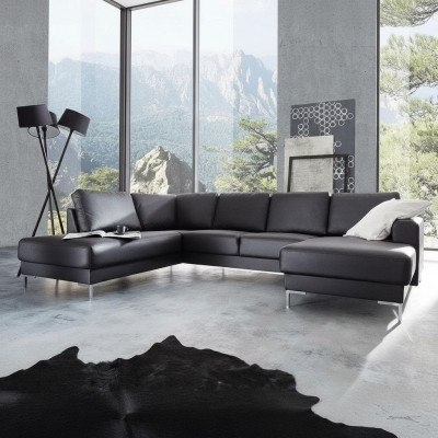 Ecksofa Sofa Canapé Polster Wunnlandschaft Deko Lieder Eck Sofas Garnitur
