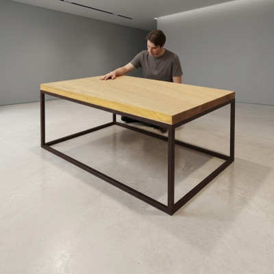 Kaffisdësch Couchdësch Designer Dësch Metall Wunnzëmmertësch Dëscher Nei Holz