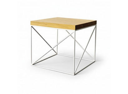 Bäistelltisch Couchtisch Echt Holz Massiv Miwwelen Eech 55x55cm Nei Stillen