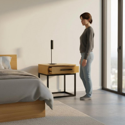 Nuetsdësch Nuetsschaf Kommode Bäistelltësch Konsole Holz Metall Konsolen Nei