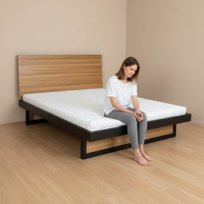 Bett Holz Better Duebel Echt Holz 180x200cm Schlofzëmmer Massiv Holzbetter