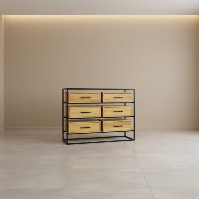 Design Commode Armoire Regal Authentescht Holz Side Low Board