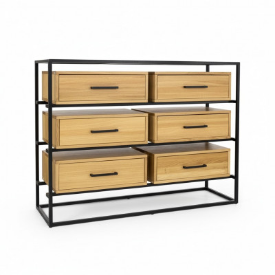 Design Commode Armoire Regal Authentescht Holz Side Low Board