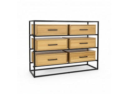 Design Commode Armoire Regal Authentescht Holz Side Low Board