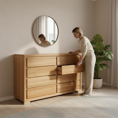 Design Kommode Armoires Kommoden Étagère Authentesch Holz Side Low Board Armoire