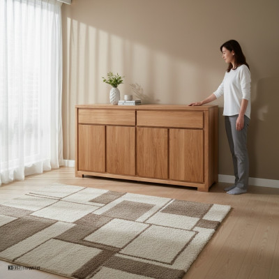 Kommode XXL Schlofkummer Wunnzëmmer Sideboard Massivmiwwelen Holzschaf Schiefcher.