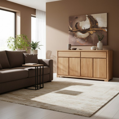 Kommode XXL Schlofkummer Wunnzëmmer Sideboard Massivmiwwelen Holzschaf Schiefcher.