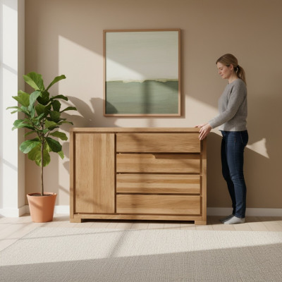 Holz Design Kommoden Kommode Schafspiller Héichschafspiller Anrichte Tiräsen Sideboard