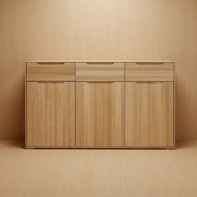 Design Massivholz Kommode Kommoden Schaf Echt Holz Schief Sideboard Schaf