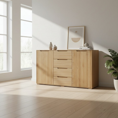Design Kommode Massivholz Kommoden Schaf Echt Holz Schief Sideboard Schaf