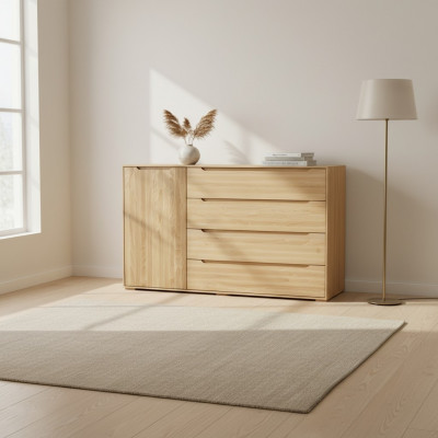 Kommode 150cm Sideboard Schaf Anrichte Holz Schaf Miwwel Kommoden Vollholz