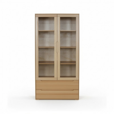 Klassesche Vitrinenschaf Vitrin Handaarbecht Vollholzschaf Holzschief